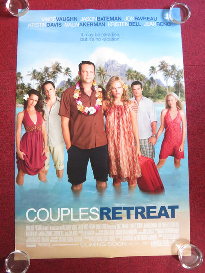 COUPLES RETREAT US ONE SHEET ROLLED POSTER VINCE VAUGHN JASON BATEMAN 2009