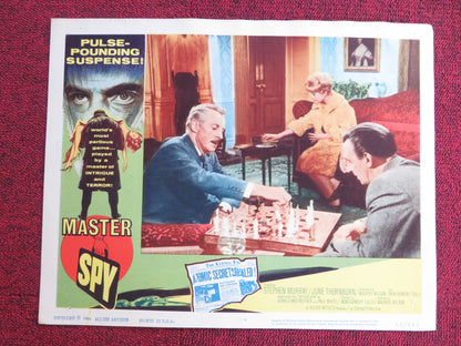 MASTER SPY US LOBBY CARD FULL SET STEPHEN MURRAY JUNE THORNBURN 1964