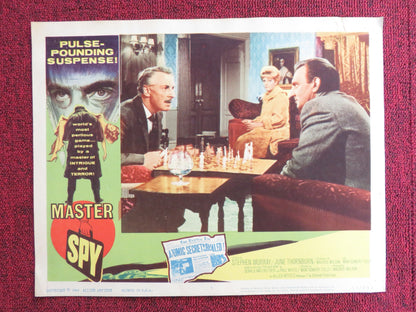 MASTER SPY US LOBBY CARD FULL SET STEPHEN MURRAY JUNE THORNBURN 1964