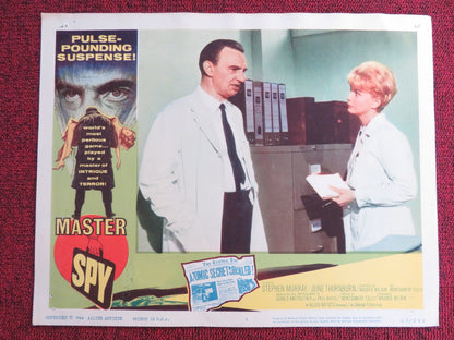 MASTER SPY US LOBBY CARD FULL SET STEPHEN MURRAY JUNE THORNBURN 1964