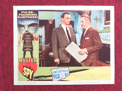 MASTER SPY US LOBBY CARD FULL SET STEPHEN MURRAY JUNE THORNBURN 1964