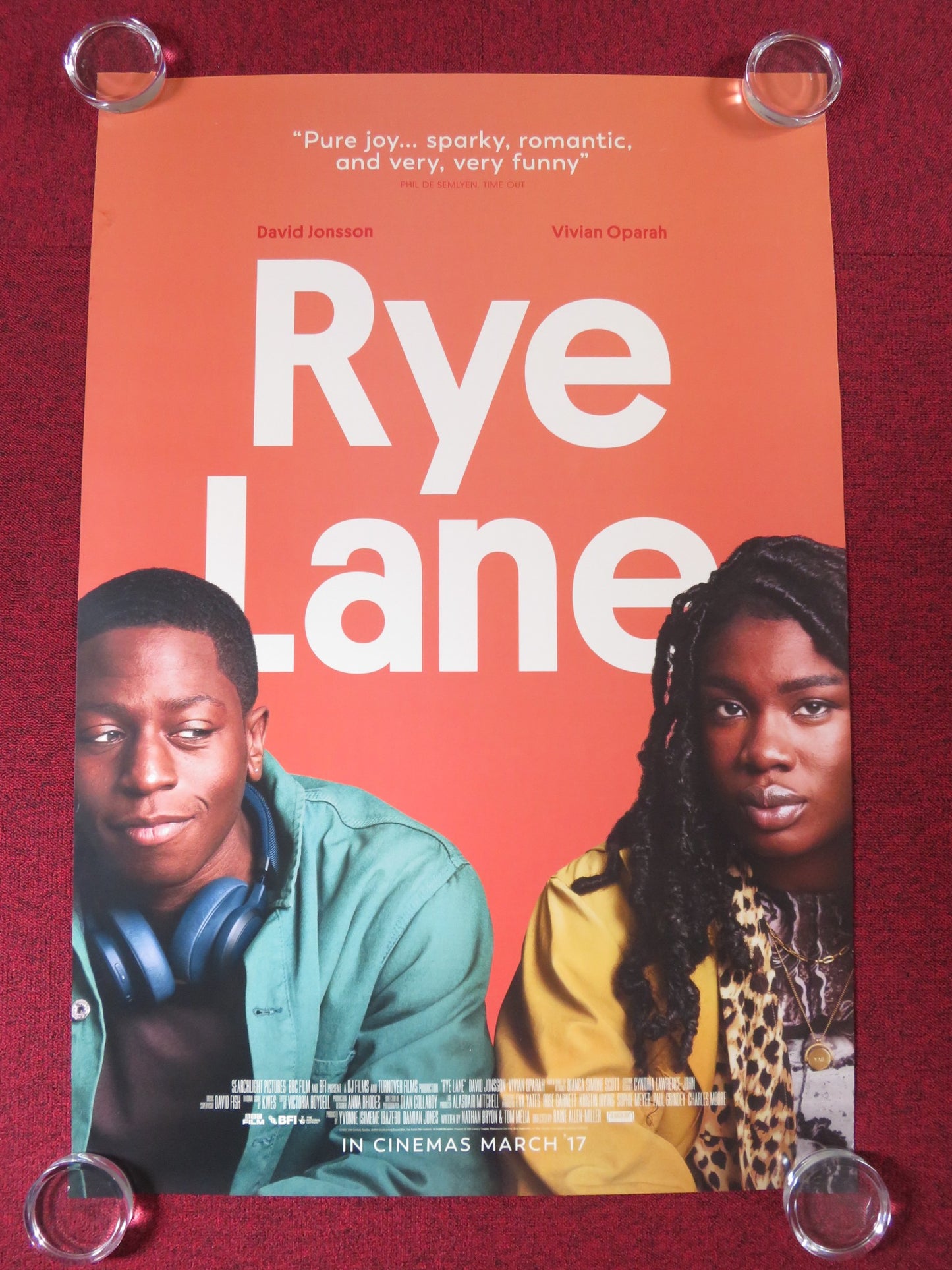 RYE LANE US ONE SHEET ROLLED POSTER DAVID JONSSON VIVIAN OPARAH 2023