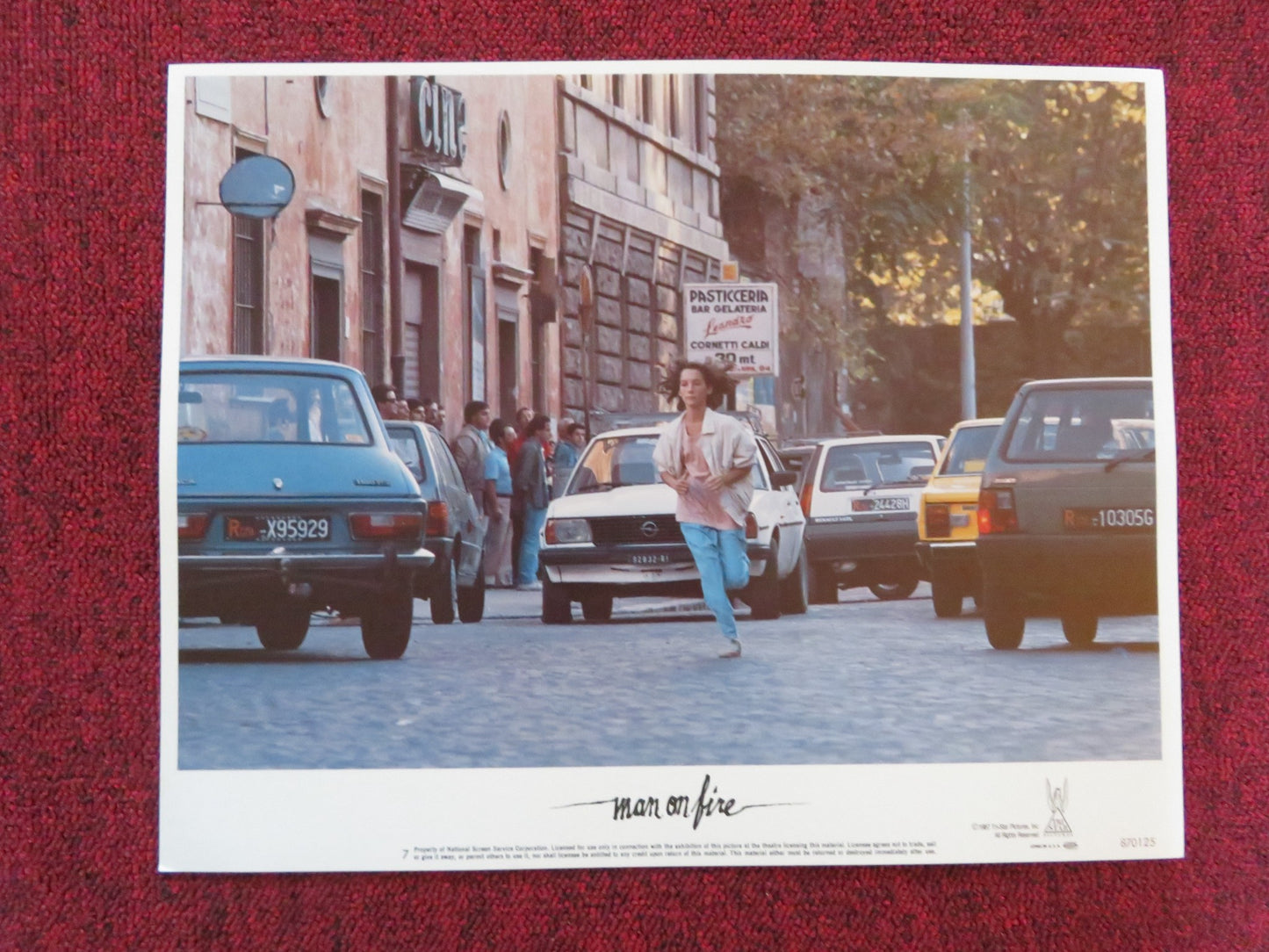 MAN ON FIRE US LOBBY CARD FULL SET SCOTT GLENN JOE PESCI 1987