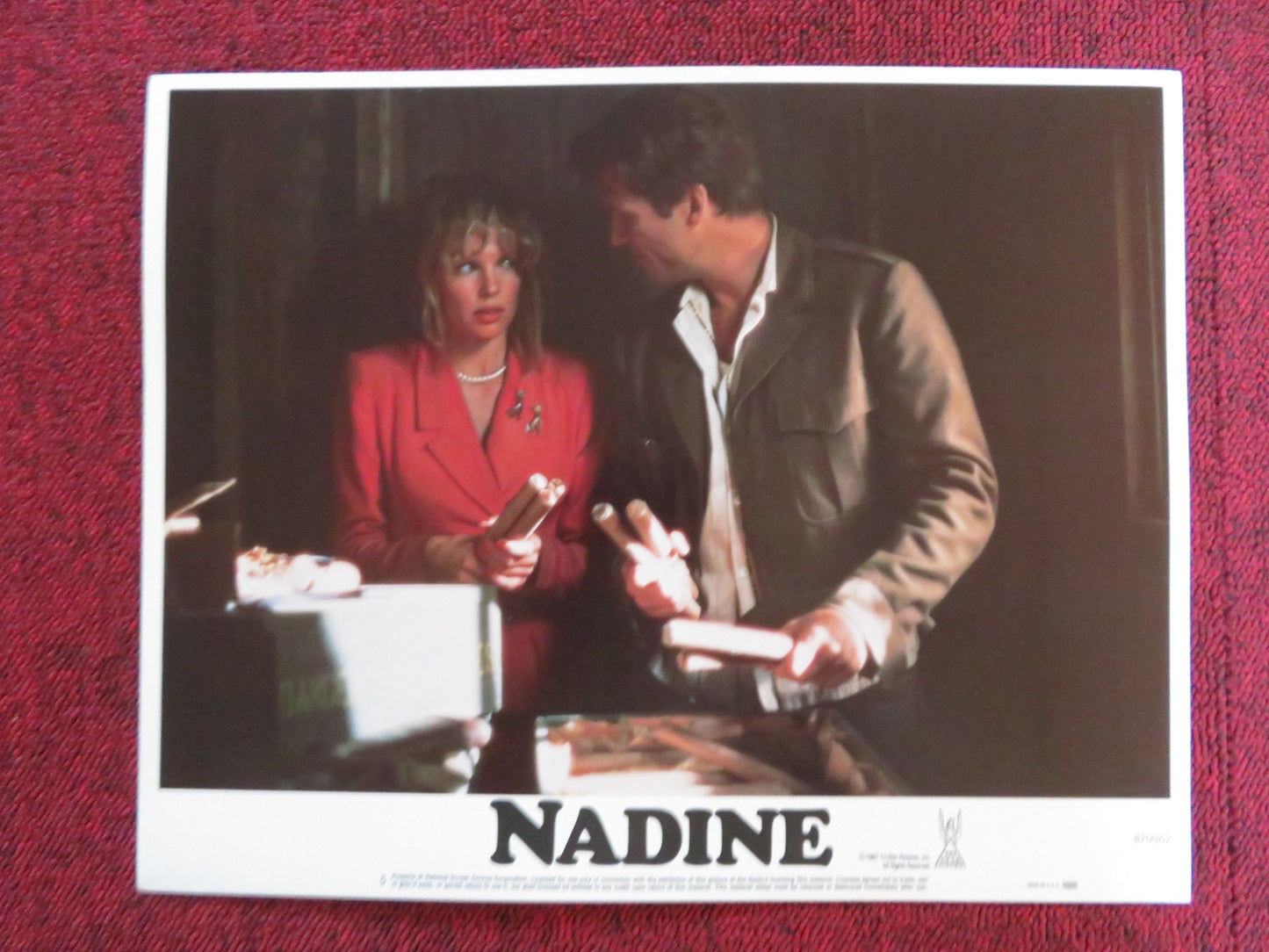 NADINE US LOBBY CARD FULL SET KIM BASINGER JEFF BRIDGES 1987