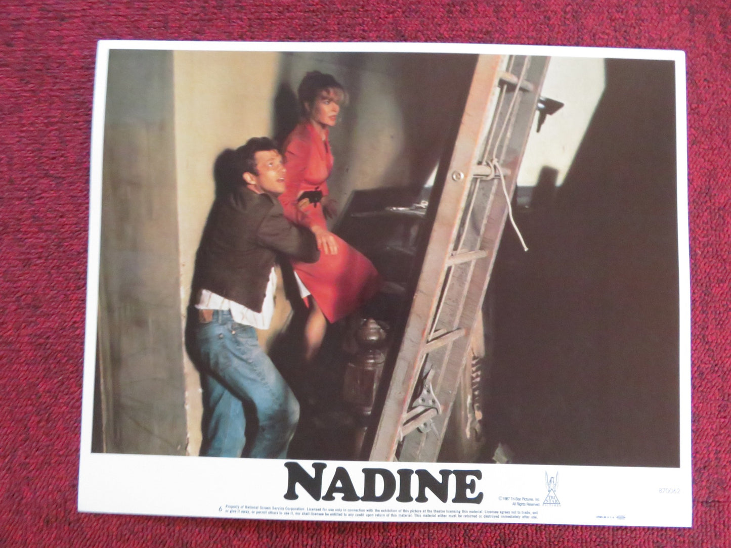 NADINE US LOBBY CARD FULL SET KIM BASINGER JEFF BRIDGES 1987