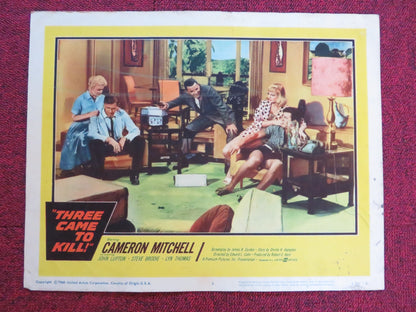 THREE CAME TO KILL US LOBBY CARD FULL SET CAMERON MITCHELL JOHN LUPTON 1960