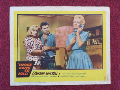 THREE CAME TO KILL US LOBBY CARD FULL SET CAMERON MITCHELL JOHN LUPTON 1960