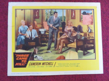 THREE CAME TO KILL US LOBBY CARD FULL SET CAMERON MITCHELL JOHN LUPTON 1960