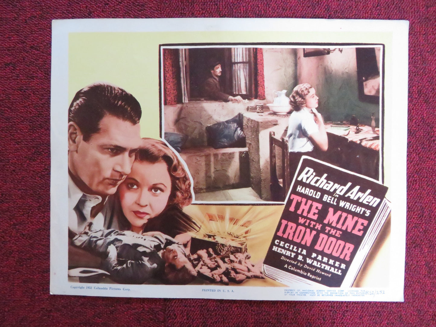 THE MINE WITH THE IRON DOOR US LOBBY CARD FULL SET RICHARD ARLEN R1952