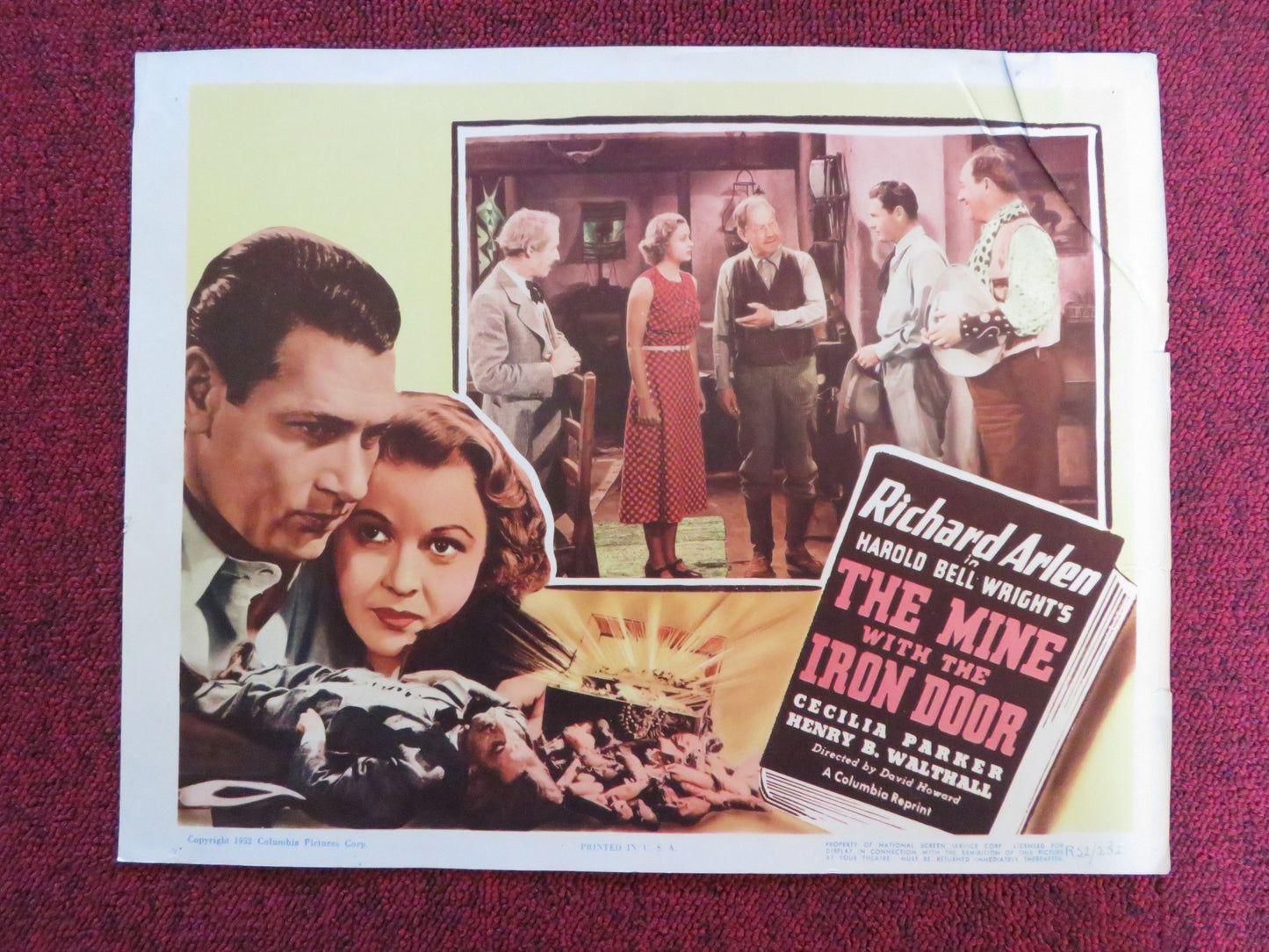 THE MINE WITH THE IRON DOOR US LOBBY CARD FULL SET RICHARD ARLEN R1952