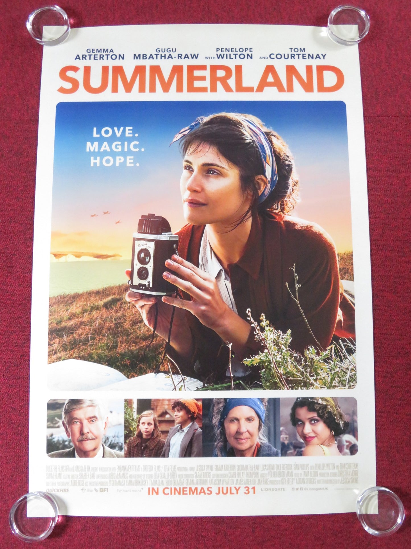 SUMMERLAND US ONE SHEET ROLLED POSTER GEMMA ARTERTON PENELOPE WILTON 2020