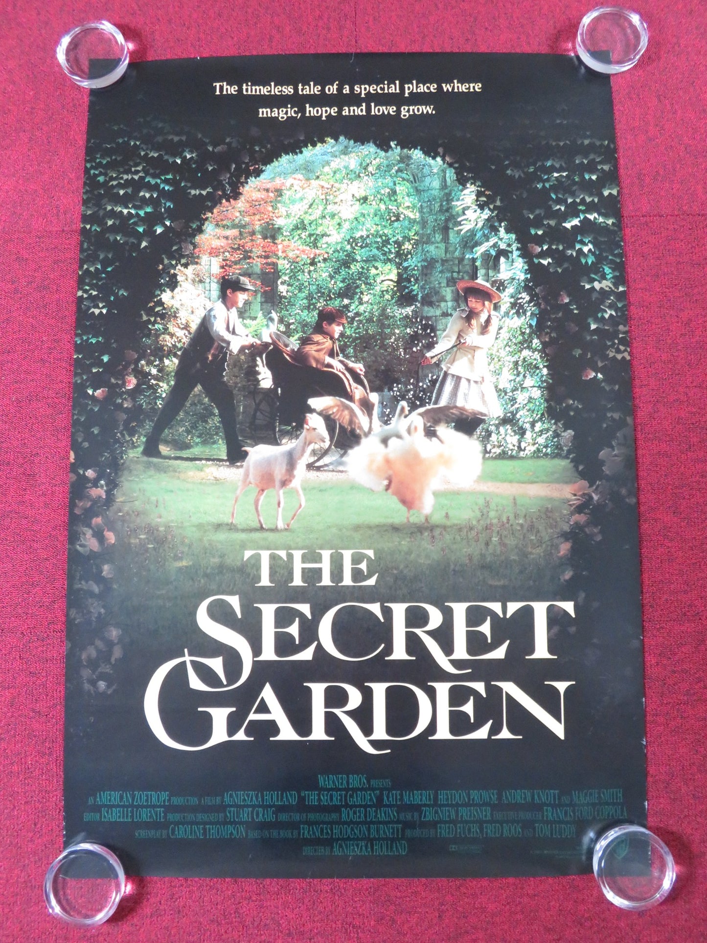 THE SECRET GARDEN US ONE SHEET ROLLED POSTER MAGGIE SMITH KATE MABERLY 1993