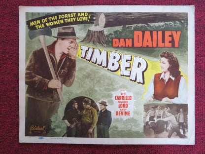 TIMBER! US LOBBY CARD FULL SET DAN DAILEY LEO CARRILLO R1948