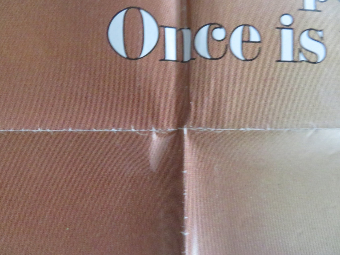 ONCE IS NOT ENOUGH - B TEASER FOLDED US ONE SHEET POSTER KIRK DOUGLAS 1975