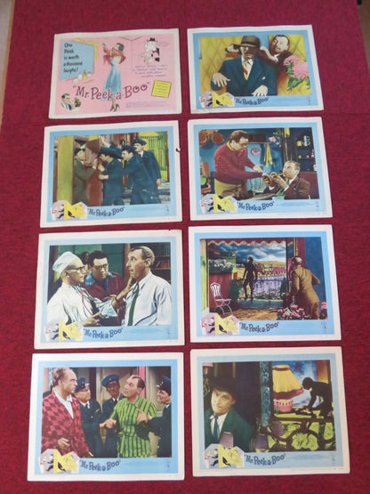 MR. PEEK-A-BOO US LOBBY CARD FULL SET BOURVIL JOAN GREENWOOD GERARD OURY 1951