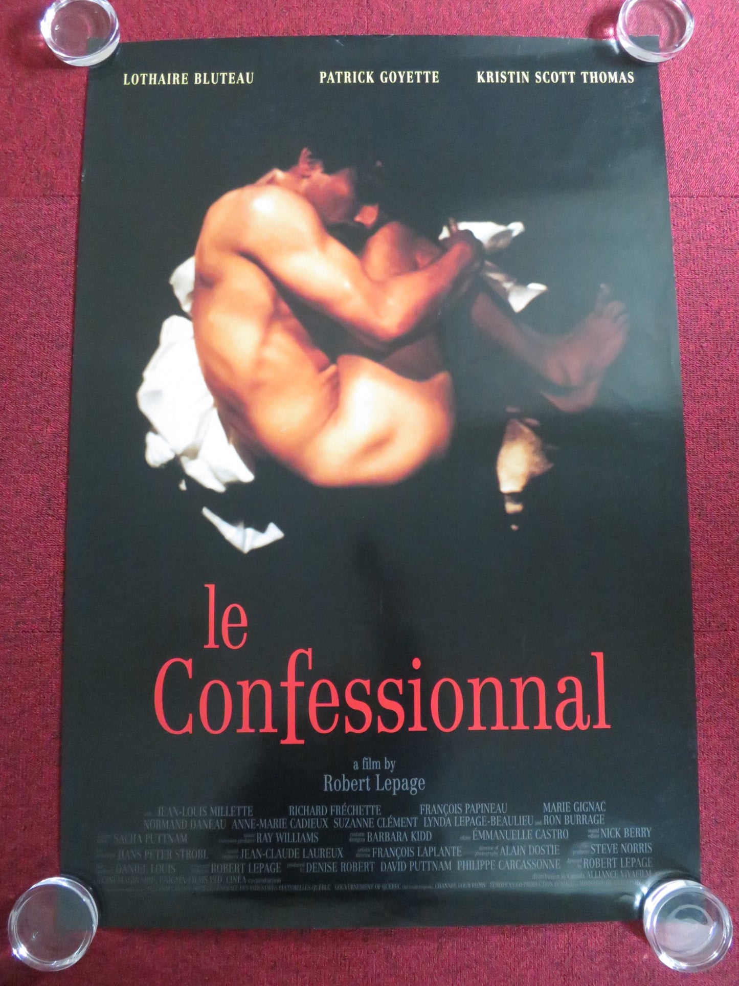 THE CONFESSIONAL US ONE SHEET ROLLED POSTER BLUTEAU SCOTT THOMAS 1995