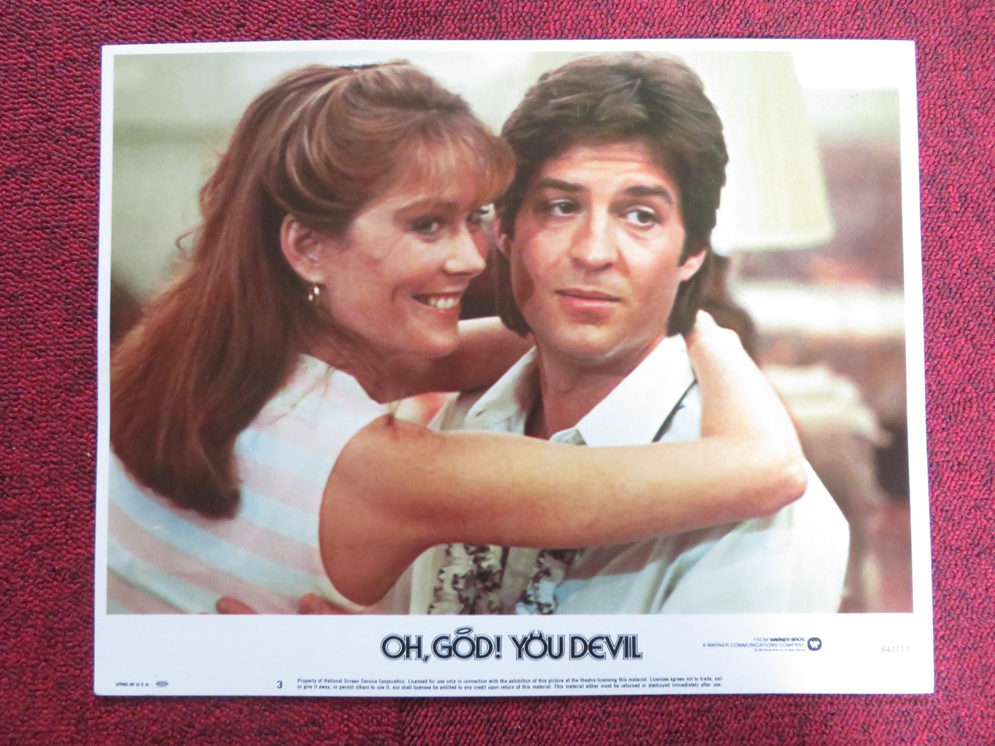 OH GOD! YOU DEVIL US LOBBY CARD FULL SET GEORGE BURNS TED WASS 1984