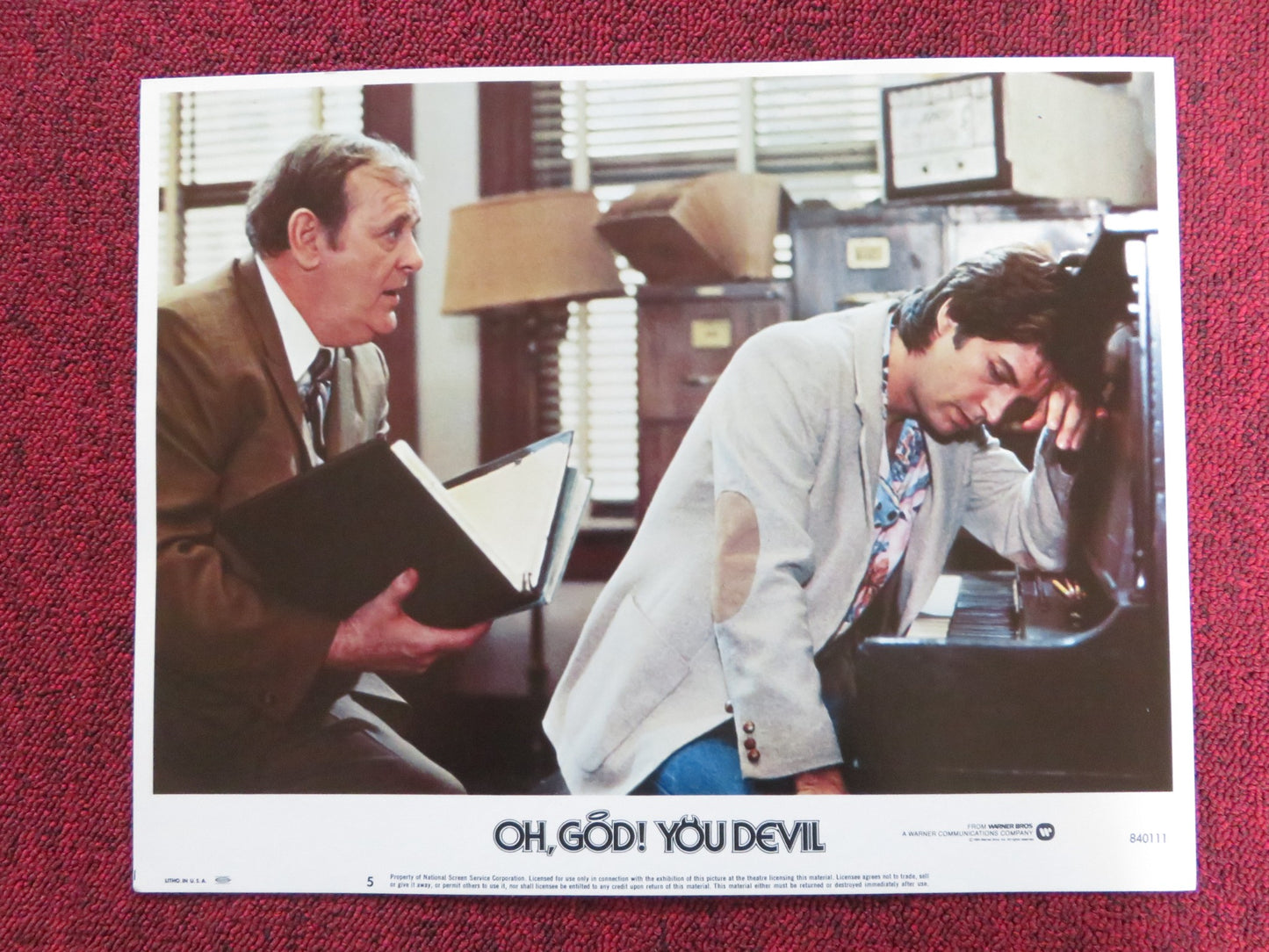 OH GOD! YOU DEVIL US LOBBY CARD FULL SET GEORGE BURNS TED WASS 1984