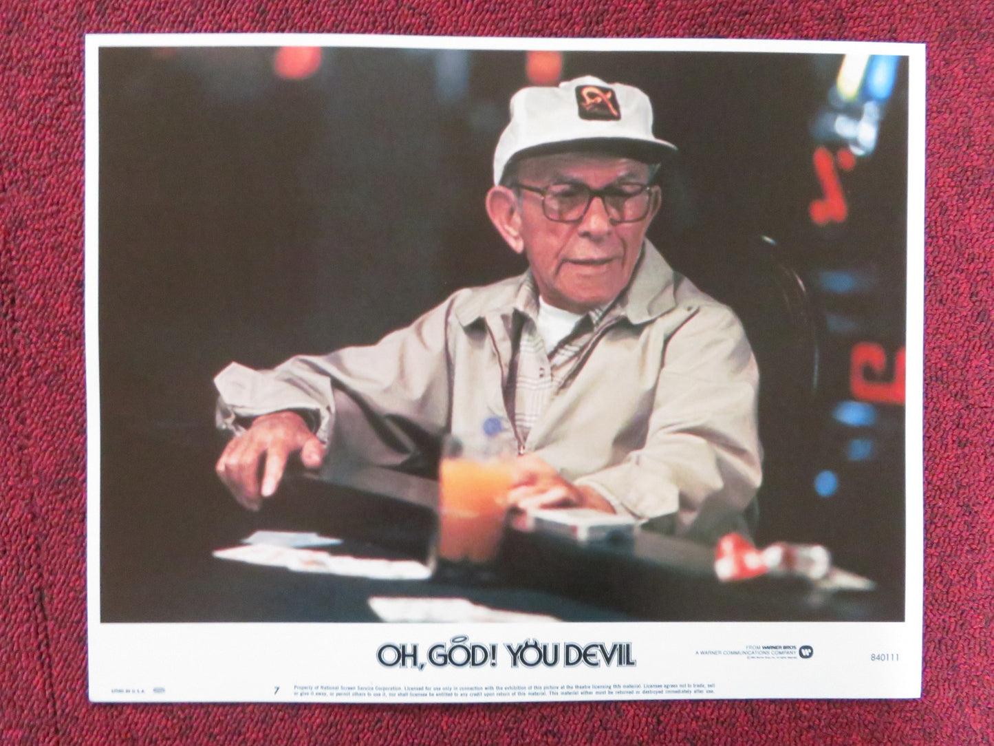 OH GOD! YOU DEVIL US LOBBY CARD FULL SET GEORGE BURNS TED WASS 1984