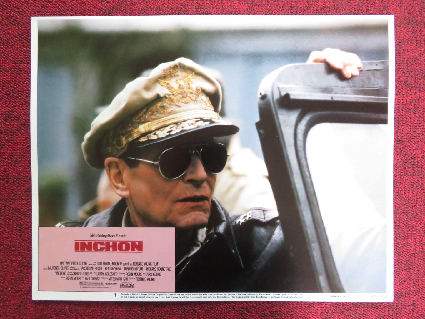 INCHON US LOBBY CARD FULL SET LAURENCE OLIVIER JACQUELINE BISSET 1982