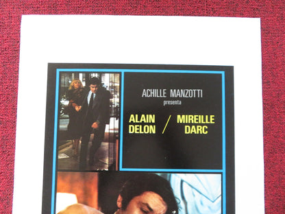 THE HURRIED MAN ITALIAN LOCANDINA POSTER ALAIN DELON MIREILLE DARC 1978