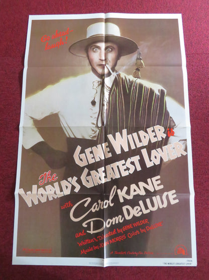 THE WORLD'S GREATEST LOVER FOLDED US ONE SHEET POSTER GENE WILDER C. KANE 1977