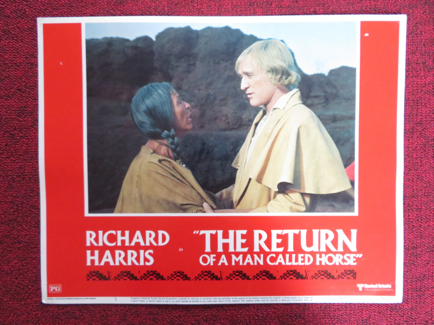 THE RETURN OF A MAN CALLED HORSE US LOBBY CARD FULL SET RICHARD HARRIS 1976