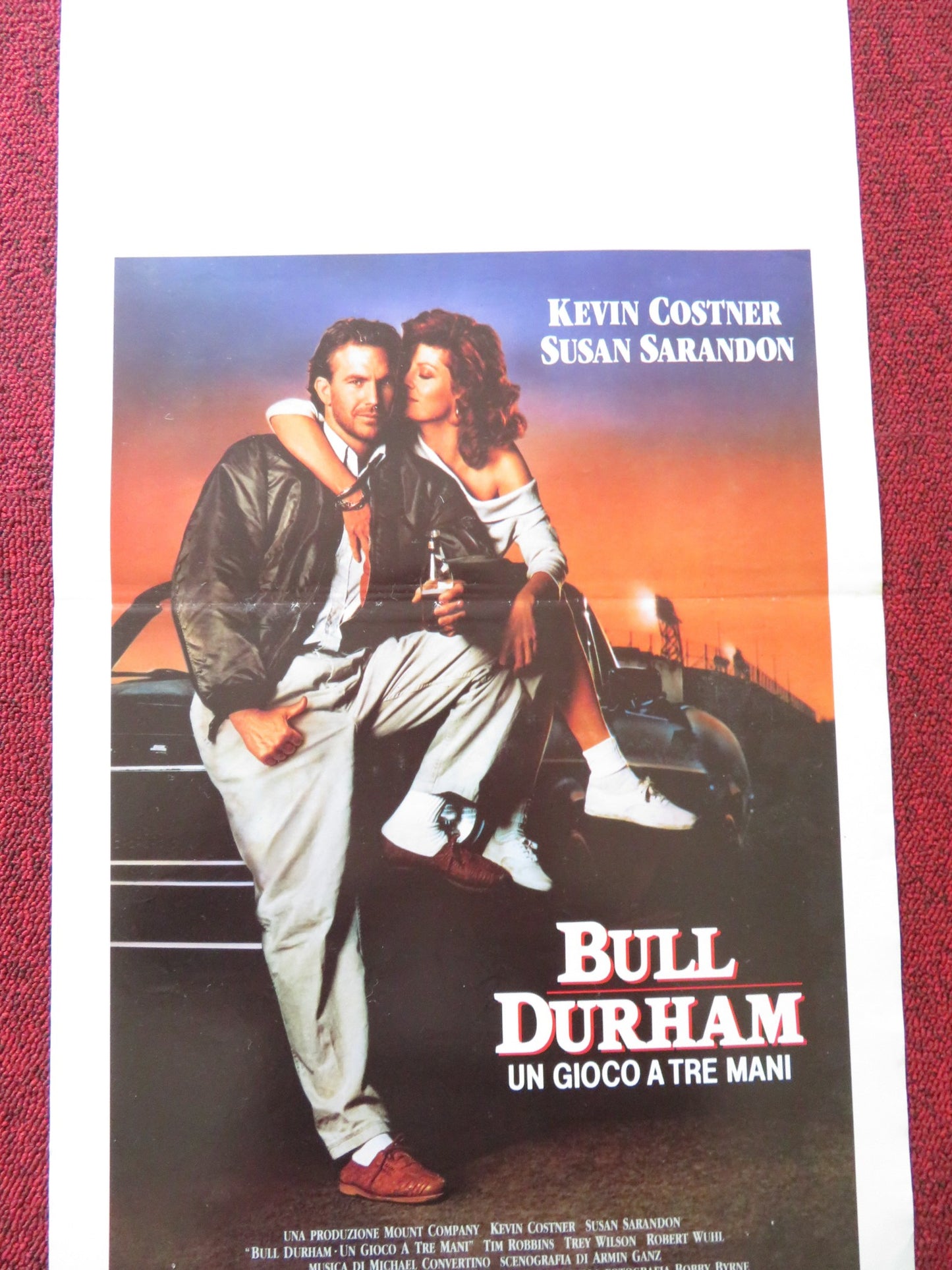 BULL DURHAM ITALIAN LOCANDINA POSTER KEVIN COSTNER SUSAN SARANDON 1988