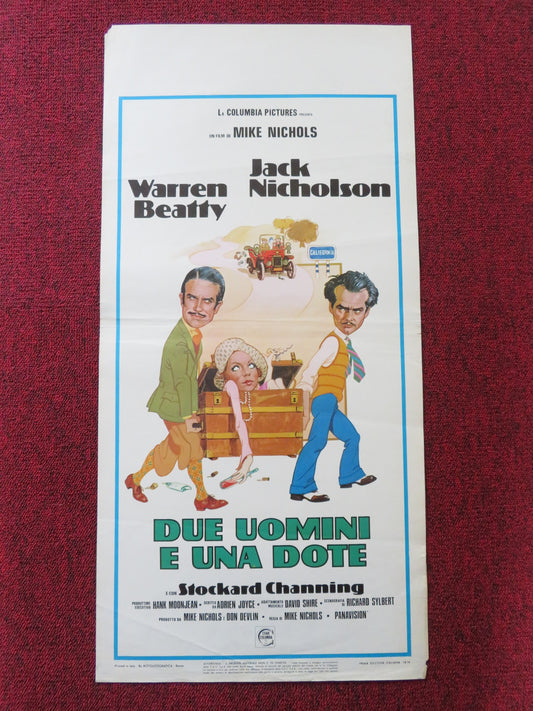 THE FORTUNE ITALIAN LOCANDINA POSTER WARREN BEATTY JACK NICHOLSON 1975