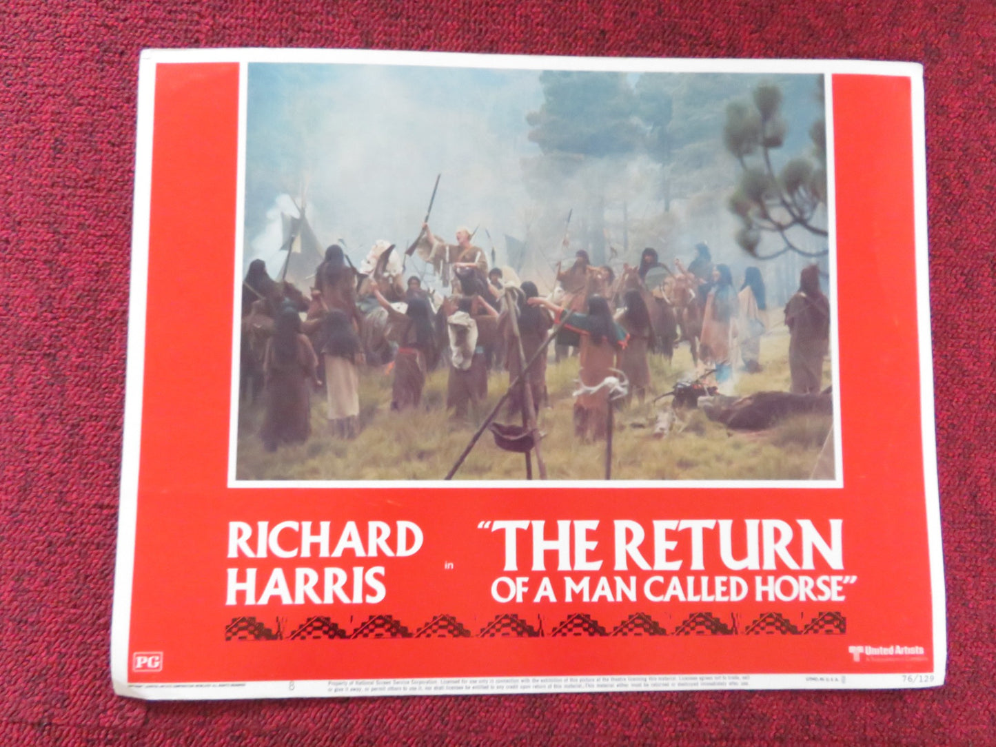 THE RETURN OF A MAN CALLED HORSE US LOBBY CARD FULL SET RICHARD HARRIS 1976