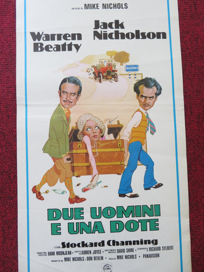 THE FORTUNE ITALIAN LOCANDINA POSTER WARREN BEATTY JACK NICHOLSON 1975