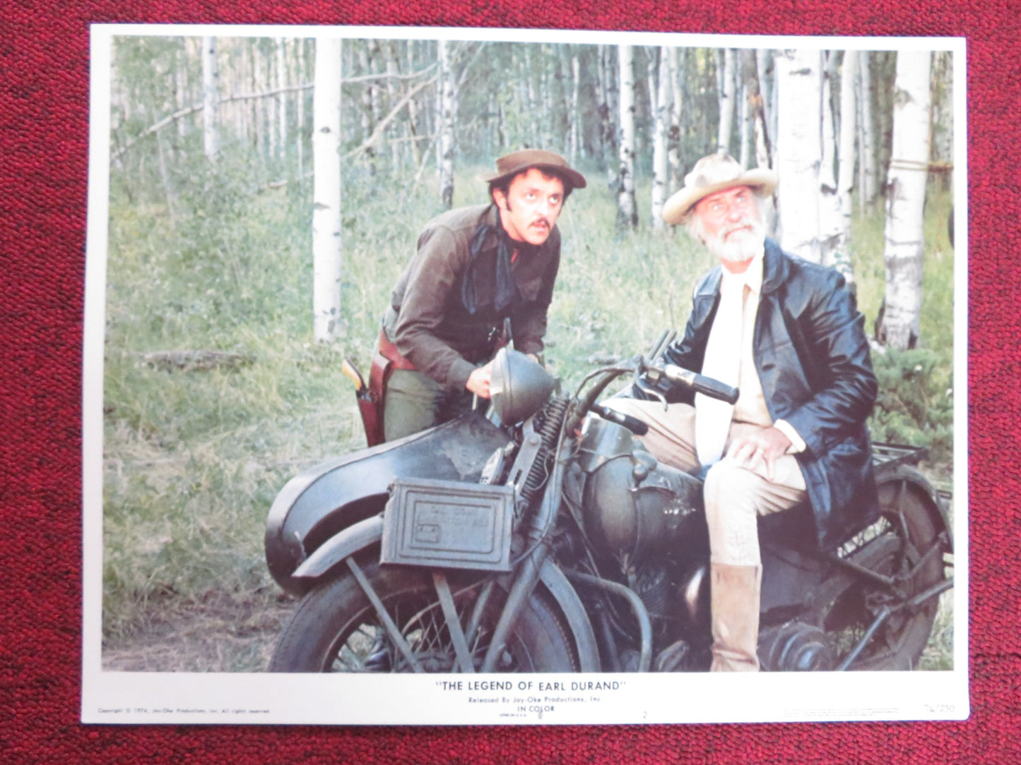 THE LEGEND OF EARL DURAND US LOBBY CARD FULL SET PETER HASKELL SLIM PICKENS 1974