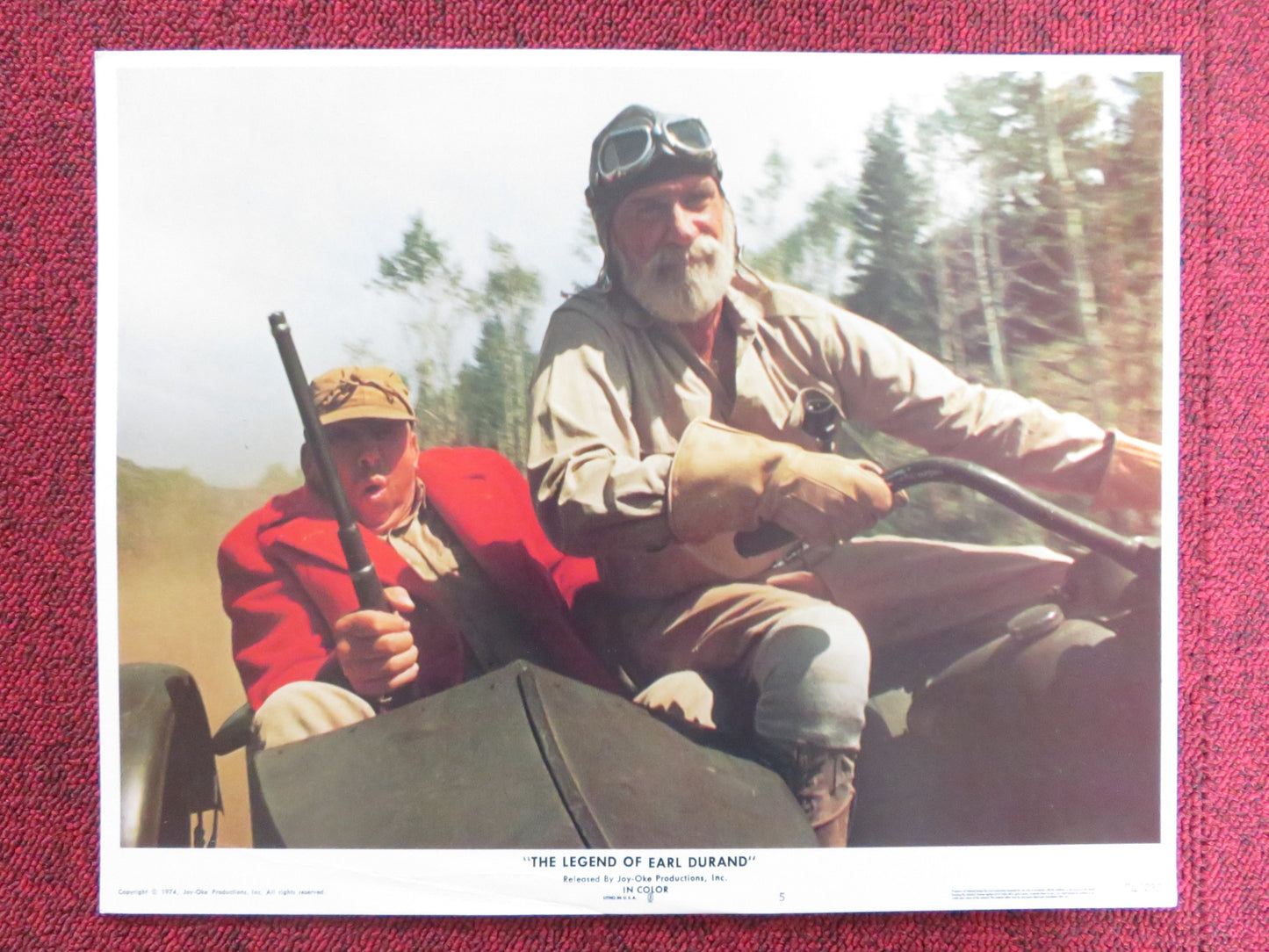 THE LEGEND OF EARL DURAND US LOBBY CARD FULL SET PETER HASKELL SLIM PICKENS 1974