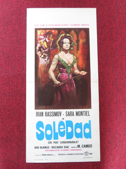 SOLEDAD ITALIAN LOCANDINA POSTER IVAN RASSIMOV SARA MONTIEL R1971