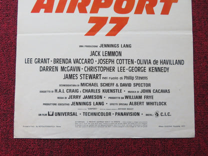 AIRPORT 77 ITALIAN LOCANDINA POSTER JACK LEMMON LEE GRANT 1977