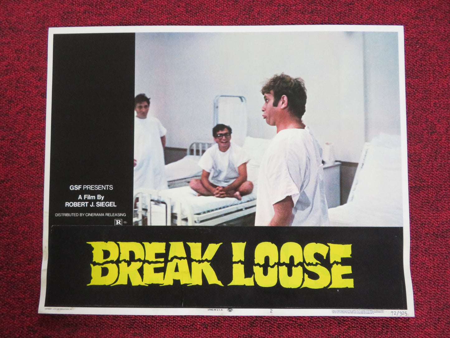 BREAK LOOSE / PARADES US LOBBY CARD FULL SET RUSS THACKER BRAD SULLIVAN 1972