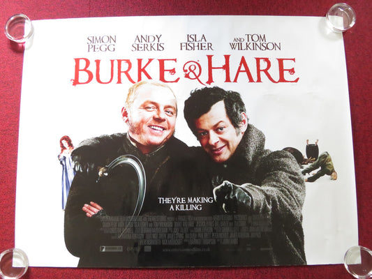 BURKE AND HARE UK QUAD ROLLED POSTER SIMON PEGG ANDY SERKIS 2010