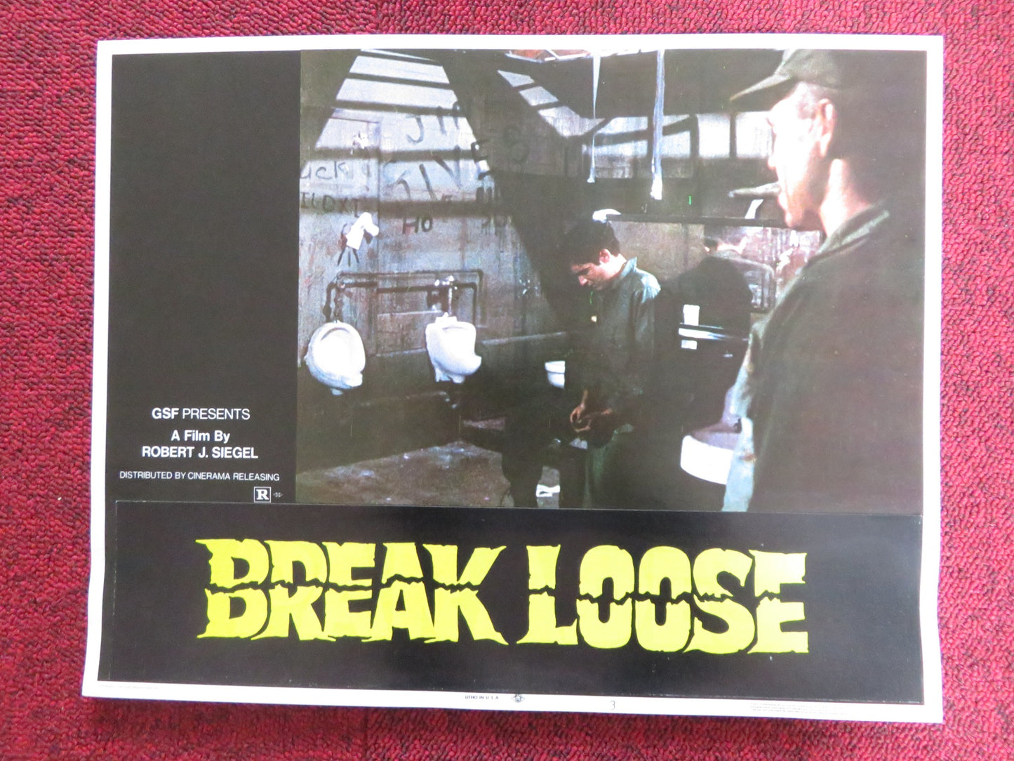 BREAK LOOSE / PARADES US LOBBY CARD FULL SET RUSS THACKER BRAD SULLIVAN 1972