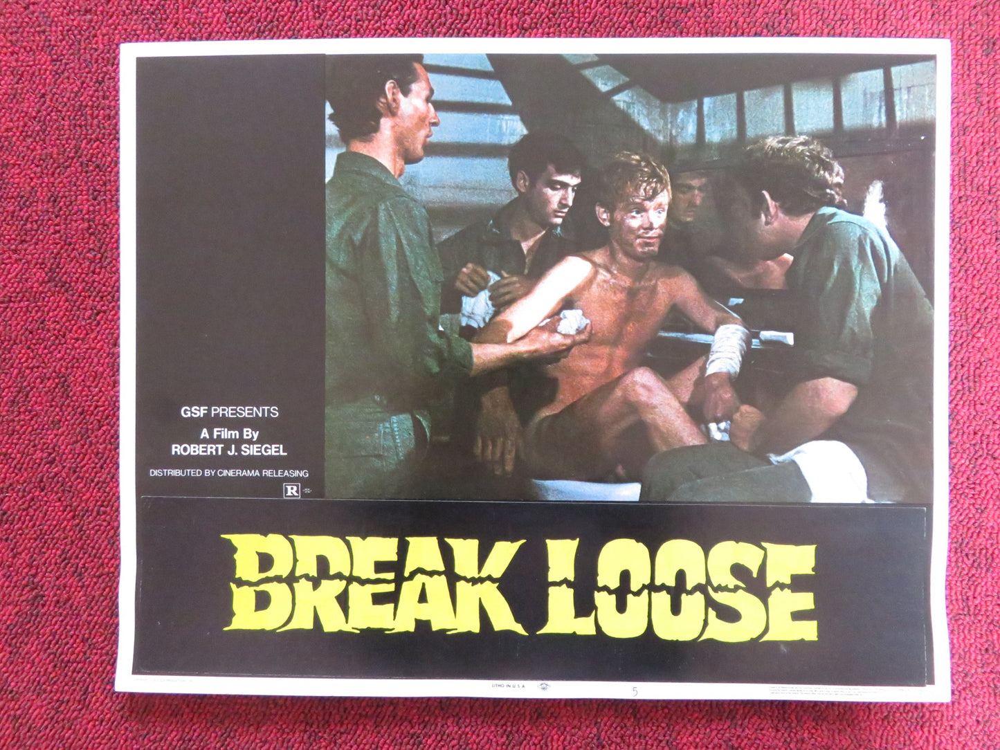 BREAK LOOSE / PARADES US LOBBY CARD FULL SET RUSS THACKER BRAD SULLIVAN 1972