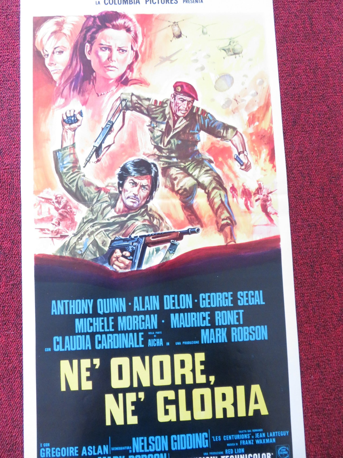 LOST COMMAND ITALIAN LOCANDINA POSTER ANTHONY QUINN ALAIN DELON 1966