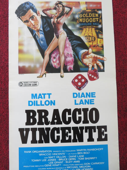 THE BIG TOWN ITALIAN LOCANDINA POSTER MATT DILLON DIANE LANE 1988