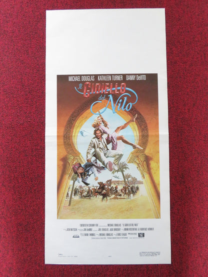 THE JEWEL OF THE NILE ITALIAN LOCANDINA POSTER MICHAEL DOUGLAS K. TURNER 1985