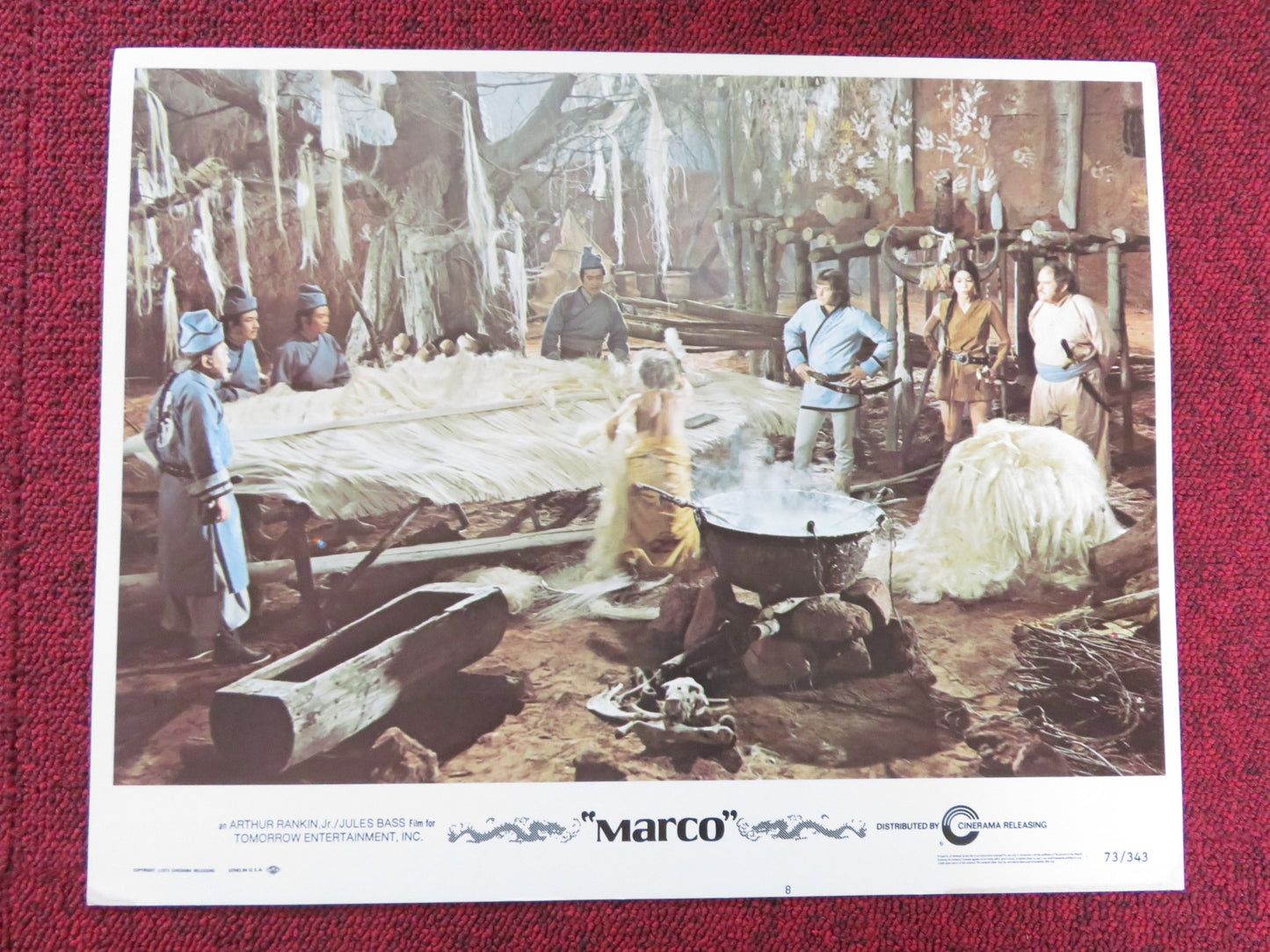 MARCO US LOBBY CARD FULL SET DESI ARNAZ JR. JACK WESTON ZERO MOSTEL 1973