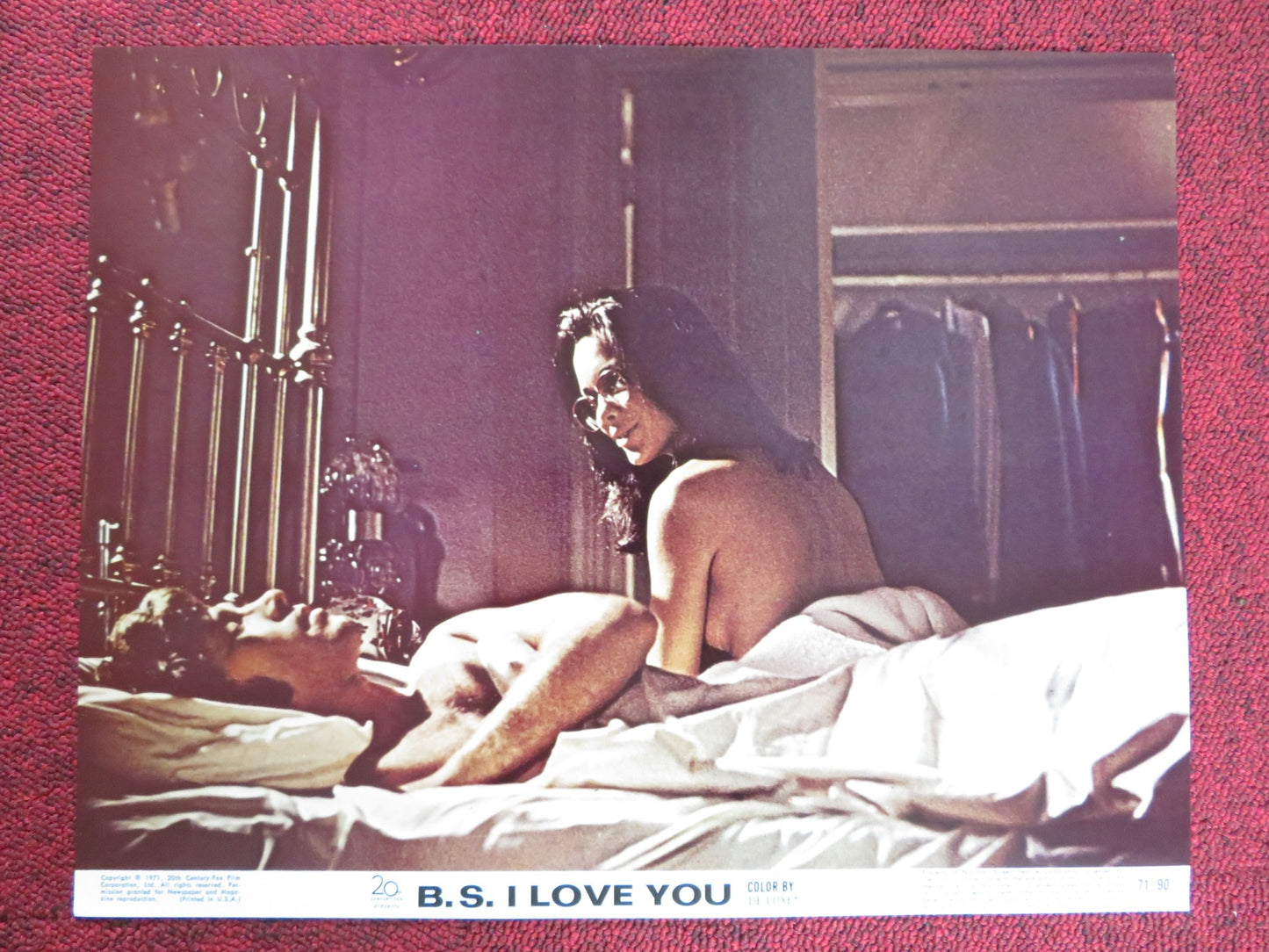 B.S. I LOVE YOU US LOBBY CARD FULL SET PETER KASTNER JOANNA CAMERON 1971