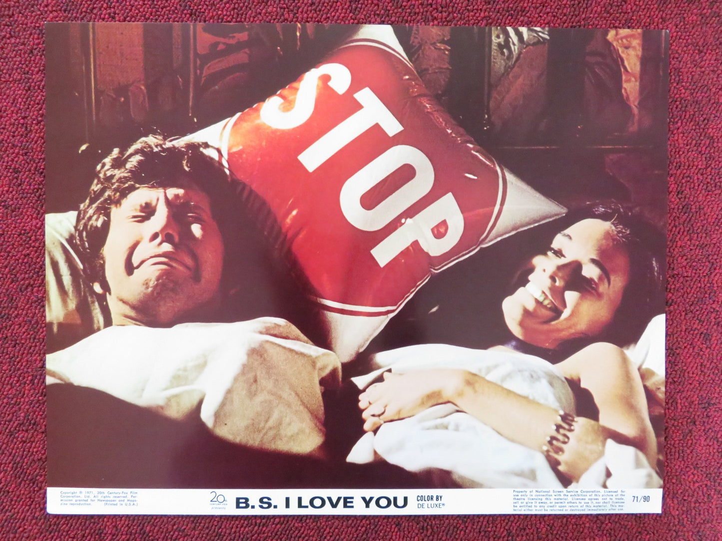 B.S. I LOVE YOU US LOBBY CARD FULL SET PETER KASTNER JOANNA CAMERON 1971