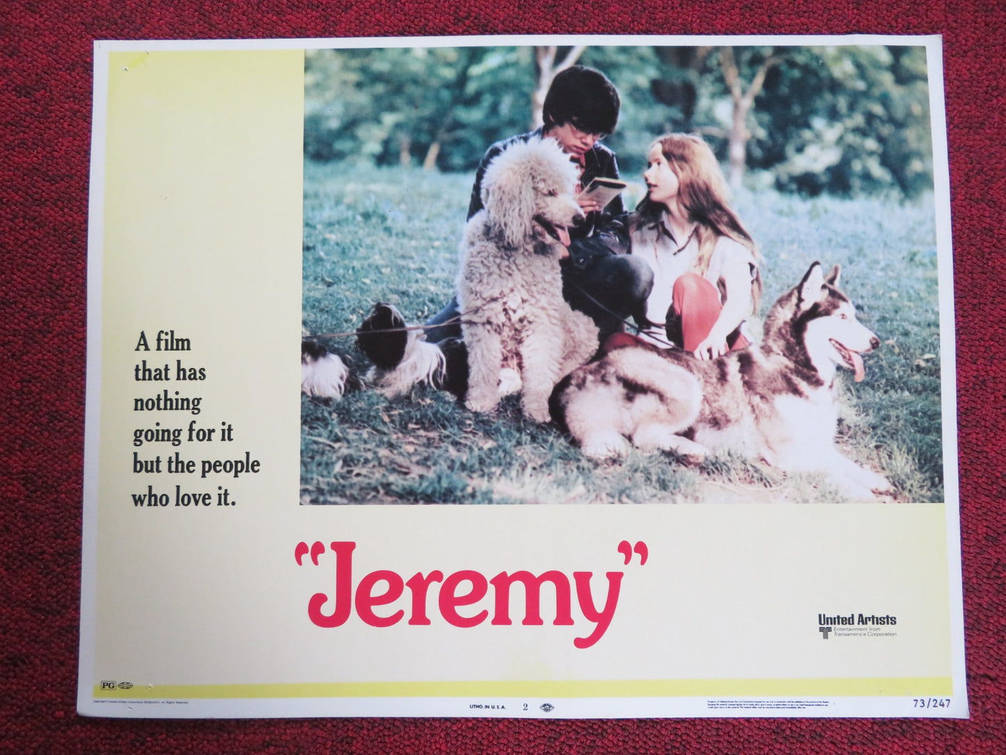 JEREMY US LOBBY CARD FULL SET BOBBY BENSON GLYNNIS O'CONNOR 1973