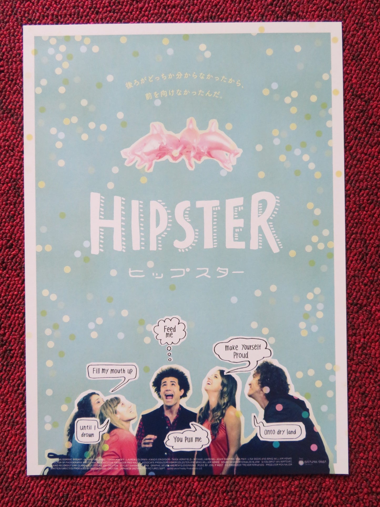 I AM NOT A HIPSTER JAPANESE CHIRASHI (B5) POSTER DOMINIC BOGART ORLANDO 2012