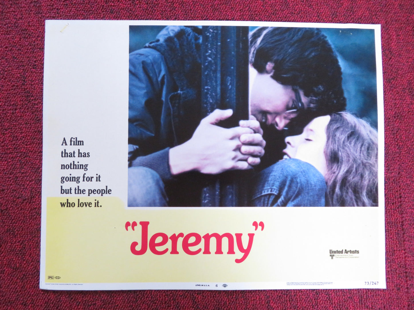 JEREMY US LOBBY CARD FULL SET BOBBY BENSON GLYNNIS O'CONNOR 1973