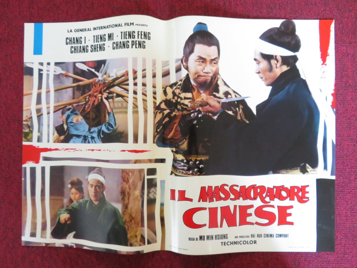 FILIAL SON - C ITALIAN FOTOBUSTA POSTER YI CHANG MI TIEN FEN TIEN 1975