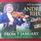 ANDRE RIEU IN DUBLIN UK QUAD ROLLED POSTER 2023